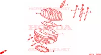 CILINDRO/TESTATA per Honda BALI 50 1998