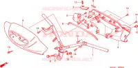 CONDOTTO MANIGLIA/COPERTURA MANIGLIA per Honda BALI 50 1998