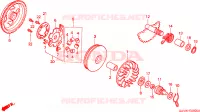 FACCIA AVVIAMENTO/ ASSE AVVIATORE A TIRO per Honda BALI 50 1998