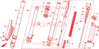 FORCELLA ANTERIORE per Honda CR 80 R BIG WHEEL 2000