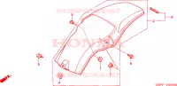 PARAFANGO POSTERIORE per Honda CR 80 R BIG WHEEL 2000