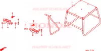 PIEDE D'APPOGGIO/GRADINO per Honda CR 80 R BIG WHEEL 2000