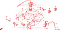 SERBATOIO COMBUSTIBILE per Honda CR 80 R BIG WHEEL 2000