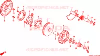 FACCIA AVVIAMENTO/ ASSE AVVIATORE A TIRO per Honda SFX 50 1995