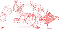 PARAFANGO ANTERIORE/PAVIMENTO GRADINO per Honda SFX 50 1995