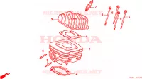 CILINDRO/TESTATA per Honda SFX 50 1998