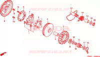 FACCIA AVVIAMENTO/ ASSE AVVIATORE A TIRO per Honda SFX 50 1998