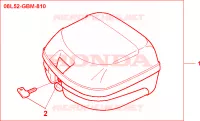 BAULETTO POST.26LT(NERO) per Honda SFX 50 1999