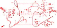 LEVA MANIGLIA/INTERRUTTORE/CAVO(1) per Honda SFX 50 1999