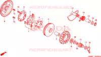 FACCIA AVVIAMENTO/ ASSE AVVIATORE A TIRO per Honda SFX 50 2000