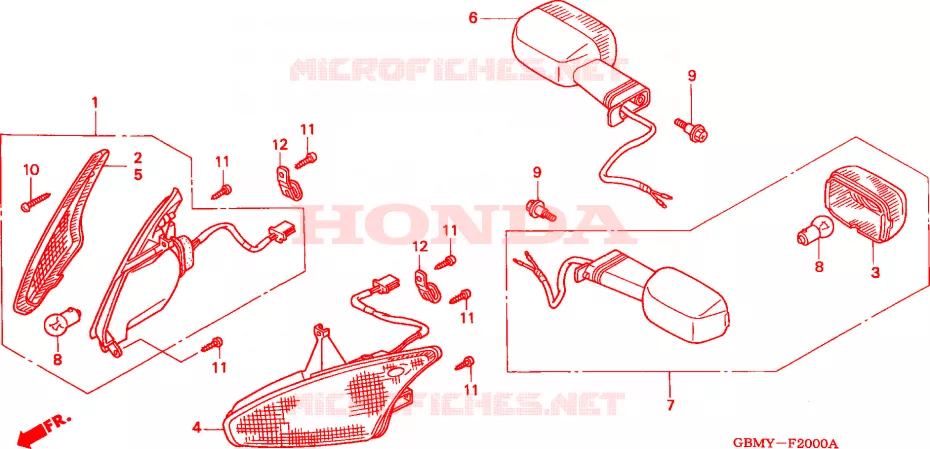FRECCIA Honda SCOOTER 50 SFX 2000  SFX50Y