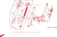 FORCELLA ANTERIORE per Honda SCOOPY 50 1996