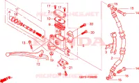 FRENO ANTERIORE CILINDRO MAESTRO per Honda SCOOPY 50 1996