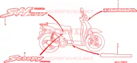 MARCHIO/STRISCIA(1) per Honda SCOOPY 50 1996
