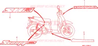 MARCHIO/STRISCIA(2) per Honda SCOOPY 50 2000