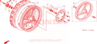 RUOTA ANTERIORE per Honda SCOOPY 50 1996