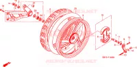 RUOTA POSTERIORE per Honda SCOOPY 50 1996