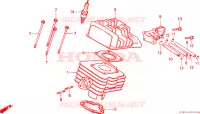 CILINDRO/TESTATA per Honda NH 80 Suzuka factory 1989