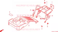 COPER. POST. CORPO TELAIO/ PORTATORE BAGAGLI per Honda NH 80 Suzuka factory 1989
