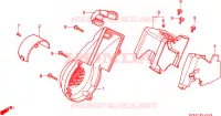 COPERTURA VENTILATORE/PROTEZIONE ANTITERMICA/ COPERTURA GUIDA ARIA per Honda NH 80 Suzuka factory 1989