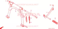 PIEDE D'APPOGGIO/BRACCIO AVVIATORE A TIRO per Honda NH 80 Suzuka factory 1989