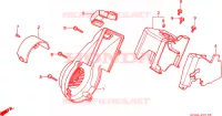COPERTURA VENTILATORE/PROTEZIONE ANTITERMICA/ COPERTURA GUIDA ARIA per Honda NH 80 1994
