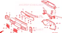 MANIGLIA STERZO/ COPERTURA MANIGLIA/WIND SCREEN per Honda NH 80 1994