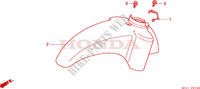 PARAFANGO ANTERIORE per Honda SKY 50 MOPED STANDARD 2001