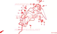 PARAFANGO POSTERIORE per Honda NSR 50 2000
