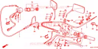 INTERRUTTORE/CAVO per Honda SHADOW 50 1998