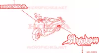 MARCHIO/EMBLEMA per Honda SHADOW 50 1998