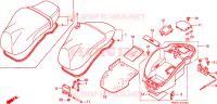 SEDILE/ SCATOLA BAGAGLI per Honda SHADOW 50 1998