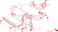 SMORZATORE SCARICO per Honda SHADOW 50 1998