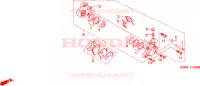 CALIBRO FRENO ANTERIORE per Honda X8R 50 CROSS SPORT 1998