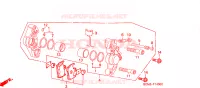 CALIBRO FRENO POSTERIORE per Honda X8R 50 CROSS SPORT 1998