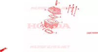 CILINDRO/TESTATA per Honda X8R 50 CROSS SPORT 1998