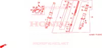 FORCELLA ANTERIORE per Honda X8R 50 CROSS SPORT 1998