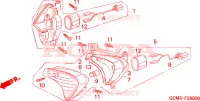 FRECCIA ANTERIORE per Honda X8R 50 CROSS SPORT 1998