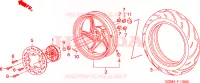 RUOTA POSTERIORE(1) per Honda X8R 50 SUPER SPORT 2000