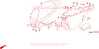 SEDILE/SCATOLA BAGAGLI per Honda X8R 50 CROSS SPORT 1998
