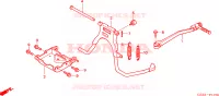 PIEDE D'APPOGGIO/PEDALE A TIRO per Honda ZOOMER 50 2009