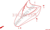 COPERTURA ANTERIORE per Honda SCR 110 2011