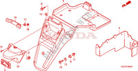 PARAFANGO POSTERIORE per Honda SCR 110 2011