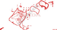 SCATOLA INTERNA per Honda SCR 110 2011