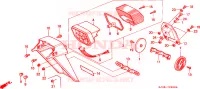 LUCE CODA/PARAFANGO POSTERIORE (B/E/F/IT/N/PO) per Honda SCOOPY 50 1994