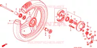 RUOTA ANTERIORE  per Honda SCOOPY 50 1994