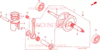 ALBERO A GOMITI/PISTONE per Honda SH 75 1993