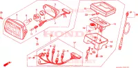 FANALE/TACHIMETRO (SH75P/DP/DS) per Honda SH 75 1993