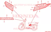 MARCHIO(SH75M) per Honda SH 75 1991