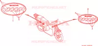 MARCHIO(SH75P/S/DP/DS) per Honda SH 75 1993